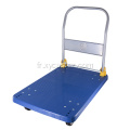 Chariot de nourriture de main de chariot de plate-forme pliable bleu de 400kg